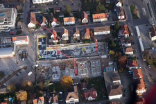 Neubaugebiet "Im Stadtkern" zw. Bismarck- und Gartenstr in Kandel im Bundesland Rheinland-Pfalz, Deutschland aus der Vogelperspektive