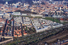 Qartier am Citypark zwischen Stuttgarter Straße und B10 im Ortsteil Südstadt in Karlsruhe im Bundesland Baden-Württemberg, Deutschland