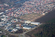 Ortsteil Graben in Graben-Neudorf im Bundesland Baden-Württemberg, Deutschland von oben gesehen