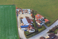 Luftbild von Pfarrhofstr im Ortsteil Hirschbach in Bad Birnbach im Bundesland Bayern, Deutschland