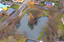 European Culture Park am Schwanenweiher in Kandel im Bundesland Rheinland-Pfalz, Deutschland