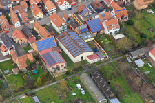 Hintergraben in Kandel im Bundesland Rheinland-Pfalz, Deutschland aus der Luft