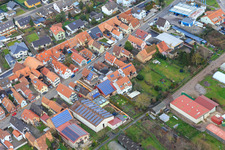 Hintergraben in Kandel im Bundesland Rheinland-Pfalz, Deutschland von oben gesehen