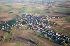 Drohnenaufname von Siegen im Bundesland Bas-Rhin, Frankreich