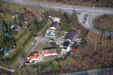 Wiesenweg im Ortsteil Huttenheim in Philippsburg im Bundesland Baden-Württemberg, Deutschland