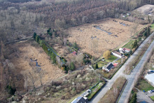 Luftaufnahme von Am Bruhrain im Ortsteil Neudorf in Graben-Neudorf im Bundesland Baden-Württemberg, Deutschland