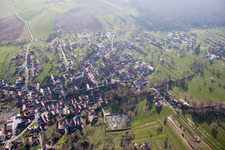 Schrägluftbild von Lampertsloch im Bundesland Bas-Rhin, Frankreich