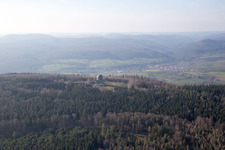 Lampertsloch im Bundesland Bas-Rhin, Frankreich vom Flugzeug aus
