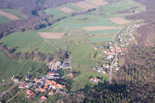 Lembach im Bundesland Bas-Rhin, Frankreich vom Flugzeug aus