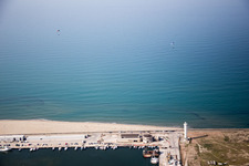 Luftaufnahme von Viareggio im Bundesland Lucca, Italien