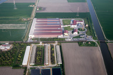 Codigoro(I-Emila-Romana) im Bundesland Ferrara, Italien aus der Luft