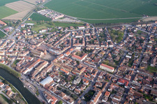 Luftaufnahme von Massa Fiscaglia(I-Emilia-Romagna), Italien