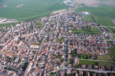 Schrägluftbild von Massa Fiscaglia(I-Emilia-Romagna), Italien