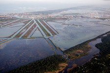 Luftaufnahme von Marina di Ravenna im Bundesland Emilia-Romagna, Italien