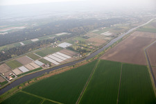 Schrägluftbild von Bertagia im Bundesland Venetien, Italien