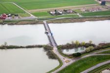 Schrägluftbild von Gorino im Bundesland Venetien, Italien