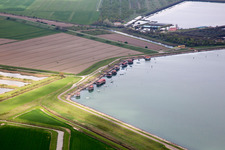 Luftbild von Porto Tolle im Bundesland Rovigo, Italien