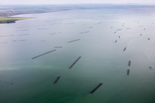 Porto Tolle im Bundesland Rovigo, Italien von oben