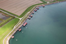 Porto Tolle im Bundesland Rovigo, Italien aus der Luft