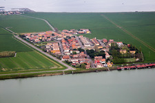 Dorfansicht im Ortsteil Pila in Porto Tolle im Bundesland Rovigo, Italien