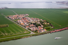 Luftbild von Pila im Bundesland Venetien, Italien