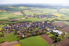 Luftbild von Ortsteil Ampferbach in Burgebrach im Bundesland Bayern, Deutschland
