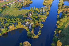 Camping Katzenkopf am Mainufer in Sommerach im Bundesland Bayern, Deutschland