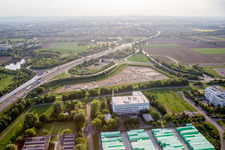 Ausfahrt A6 Nord im Ortsteil Mörsch in Frankenthal im Bundesland Rheinland-Pfalz, Deutschland