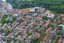 Luftbild von Im Kläuerchen und Gymnasium zu St. Katharinen Oppenheim im Bundesland Rheinland-Pfalz, Deutschland