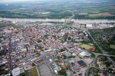 Worms im Bundesland Rheinland-Pfalz, Deutschland vom Flugzeug aus