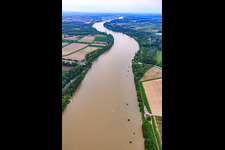 Luftbild von NATO-Rampe Lampertheim am Rhein im Bundesland Hessen, Deutschland