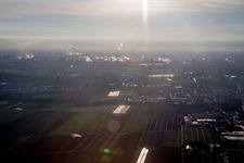 Drohnenbild von Ortsteil BASF in Ludwigshafen am Rhein im Bundesland Rheinland-Pfalz, Deutschland