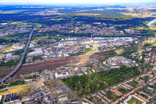 Hauptbahnhof Hanau im Bundesland Hessen, Deutschland