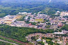 Luftbild von Industriepark Wolfgang mit Evonik Industries AG und ALD Vacuum Technologies GmbH in Hanau im Bundesland Hessen, Deutschland