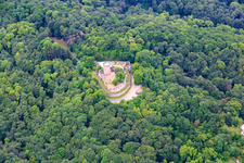 Schloss Alsbach in Alsbach-Hähnlein im Bundesland Hessen, Deutschland von oben