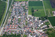 Ortsteil Riedrode in Bürstadt im Bundesland Hessen, Deutschland von oben