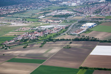 Scharhof, IKEA im Ortsteil Sandhofen in Mannheim im Bundesland Baden-Württemberg, Deutschland von oben