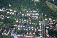 Luftbild von Turmbergstr im Ortsteil Durlach in Karlsruhe im Bundesland Baden-Württemberg, Deutschland