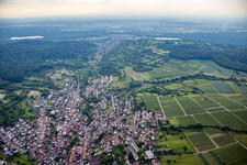 Luftaufnahme von Ortsteil Obergrombach in Bruchsal im Bundesland Baden-Württemberg, Deutschland