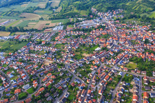 Bruchsaler Straße im Ortsteil Unteröwisheim in Kraichtal im Bundesland Baden-Württemberg, Deutschland