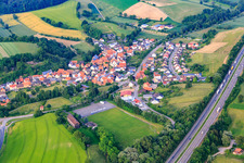 Ringstraße an der A6 im Ortsteil Balzfeld in Dielheim im Bundesland Baden-Württemberg, Deutschland