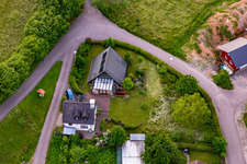 Ortsteil Brombach in Eberbach im Bundesland Baden-Württemberg, Deutschland von oben gesehen