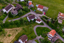 Ortsteil Brombach in Eberbach im Bundesland Baden-Württemberg, Deutschland aus der Luft