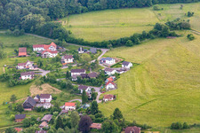 Ortsteil Brombach in Eberbach im Bundesland Baden-Württemberg, Deutschland von einer Drohne aus