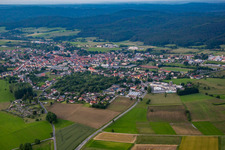 Luftaufnahme von Ortsteil Beerfelden in Oberzent im Bundesland Hessen, Deutschland