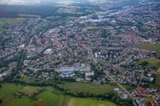 Schrägluftbild von Erbach im Bundesland Hessen, Deutschland