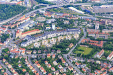 Mönchbergpark, Salvatorstraße im Ortsteil Frauenland in Würzburg im Bundesland Bayern, Deutschland