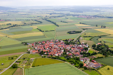 Ortsteil Rothausen in Höchheim im Bundesland Bayern, Deutschland von oben
