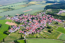 Dorf - Ansicht im Ortsteil Wolfmannshausen in Grabfeld im Bundesland Thüringen, Deutschland