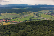 Talbrücke der A71 über die Werra in Einhausen im Bundesland Thüringen, Deutschland